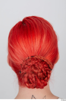  Groom references Lady Winters  004 braided hair hair bun head red long hair 0015.jpg